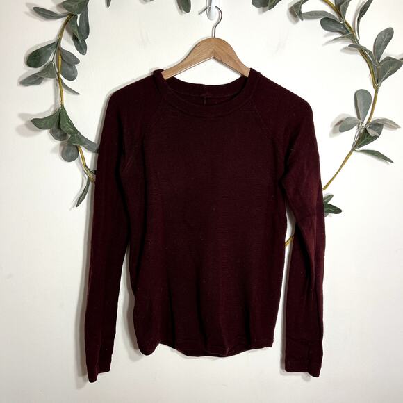 Lululemon Maroon Crew Neck Sweater - Picture 1 of 5